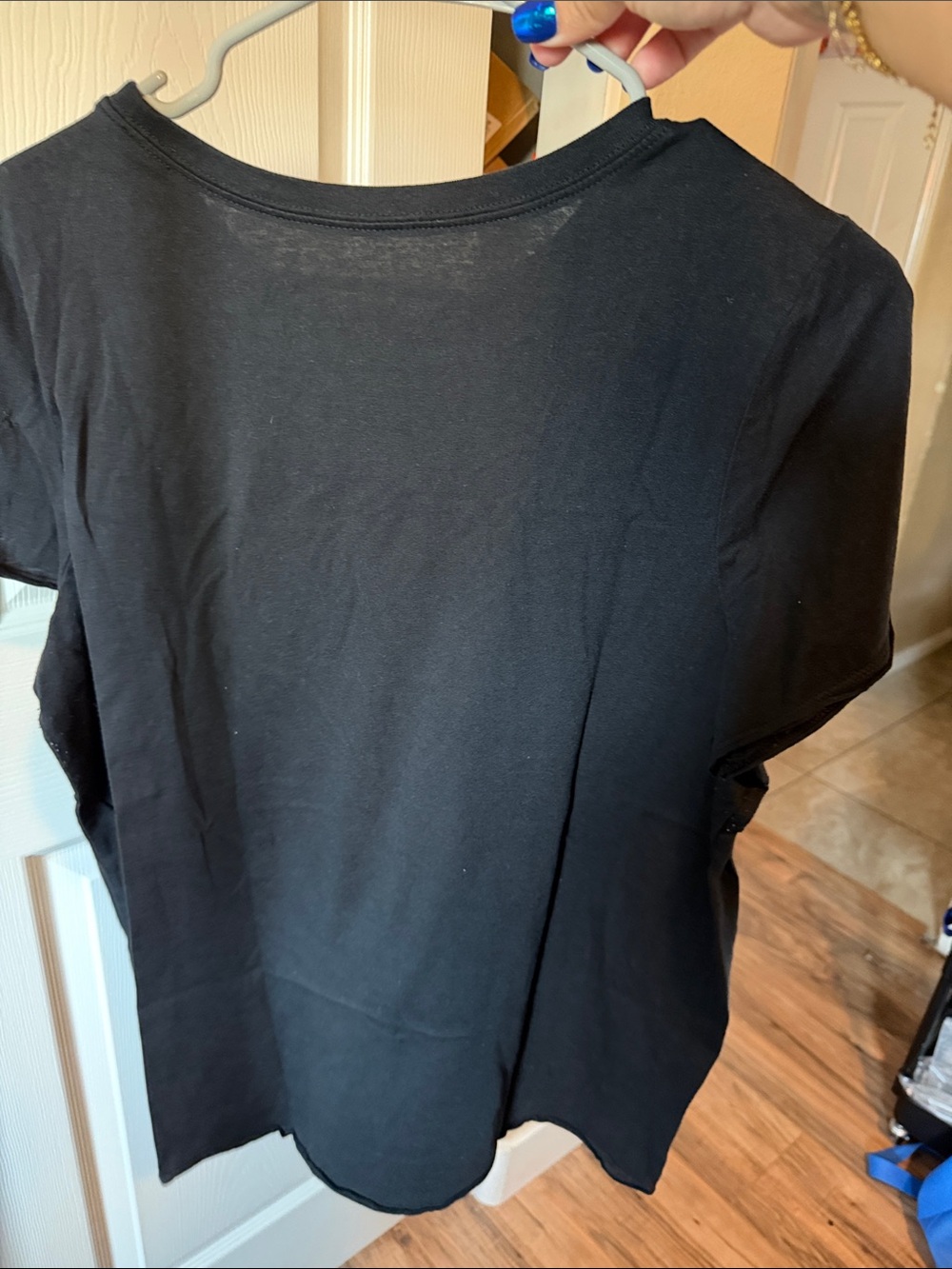 The Rolling Stones Black Tee with Red Lips and Leopard Tongue - Picture 4 of 4